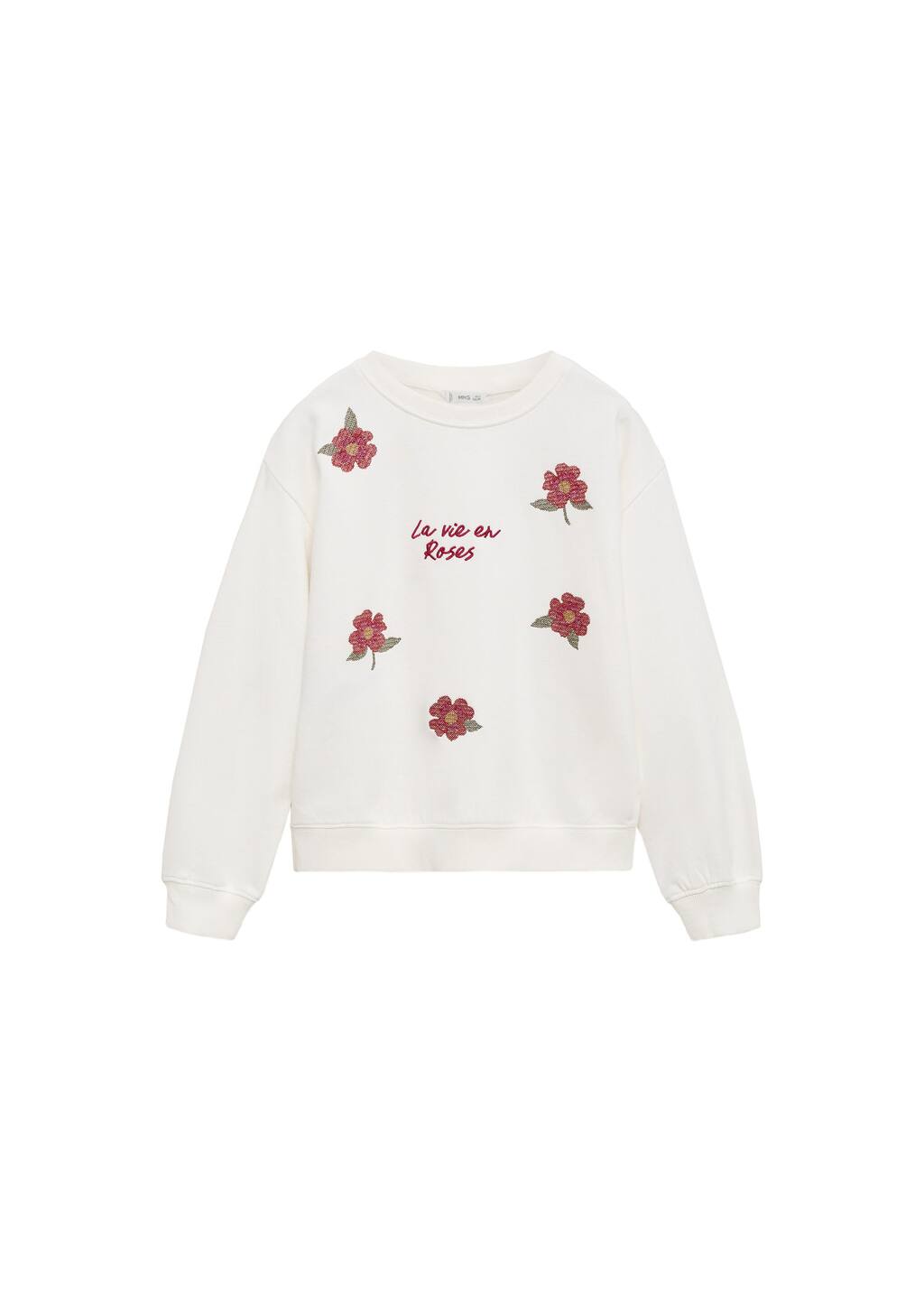 MANGO ROSES 77037703-02 MANGO KIDS GIRL SWEATSHIRT