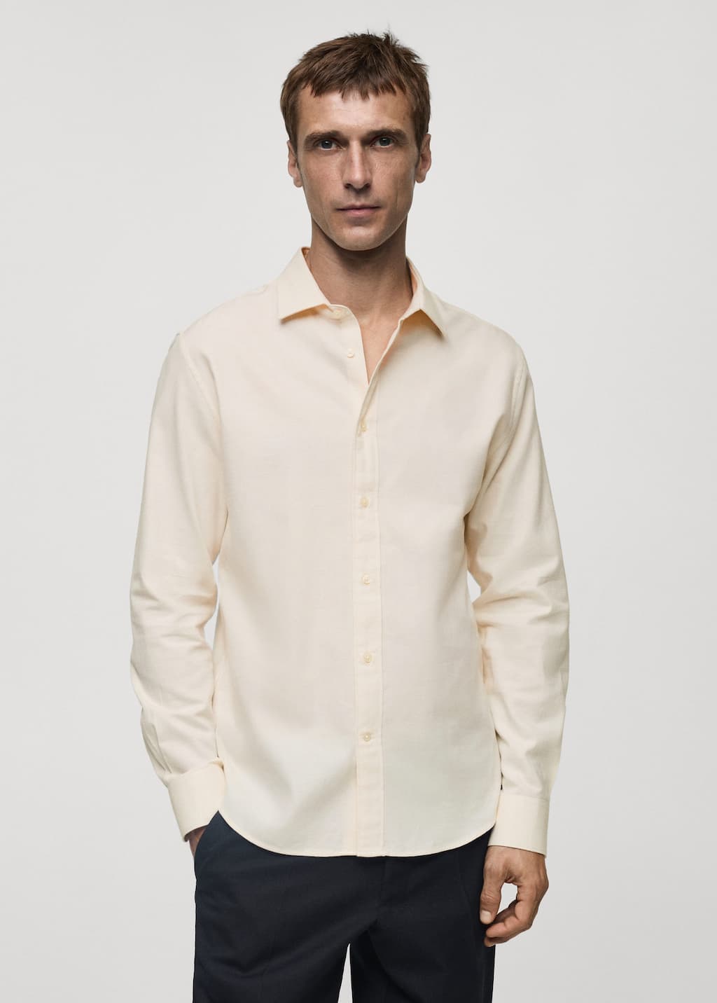 MANGO SIMON1 77037926-07 MANGO MAN SHIRT SHORT SLEEVE