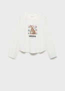 MANGO WONDERR 77037932-02 MANGO KIDS GIRL T-SHIRT LONG SLEEVE-1