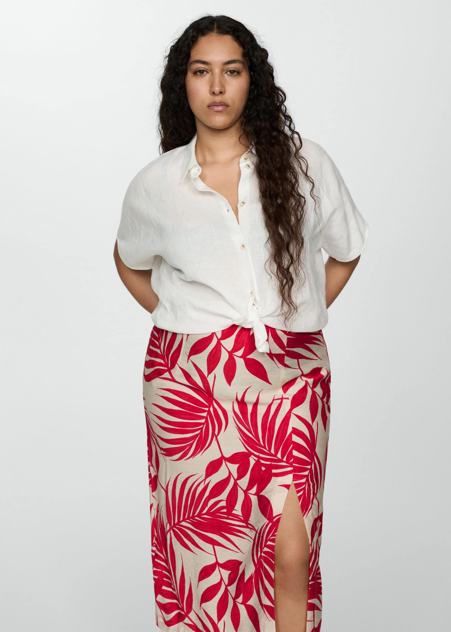 MANGO HAWAI 77040349-05 MANGO WOMEN SKIRT