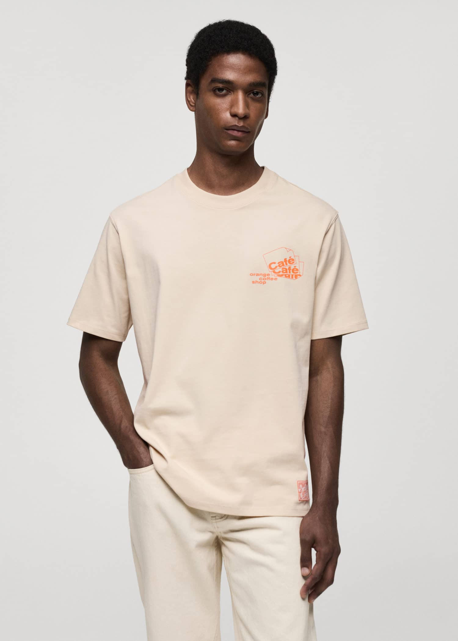 MANGO PAPERS 77040592-08 MANGO MAN T-SHIRT SHORT SLEEVE