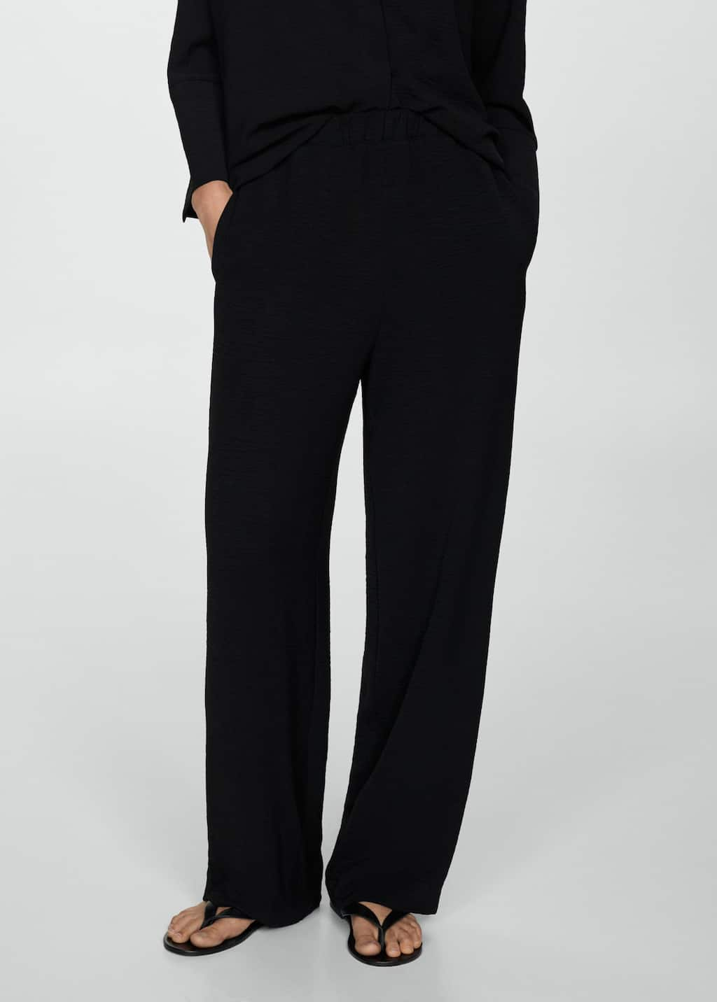 MANGO BURBUJA-A 77044012-99 MANGO WOMEN TROUSER