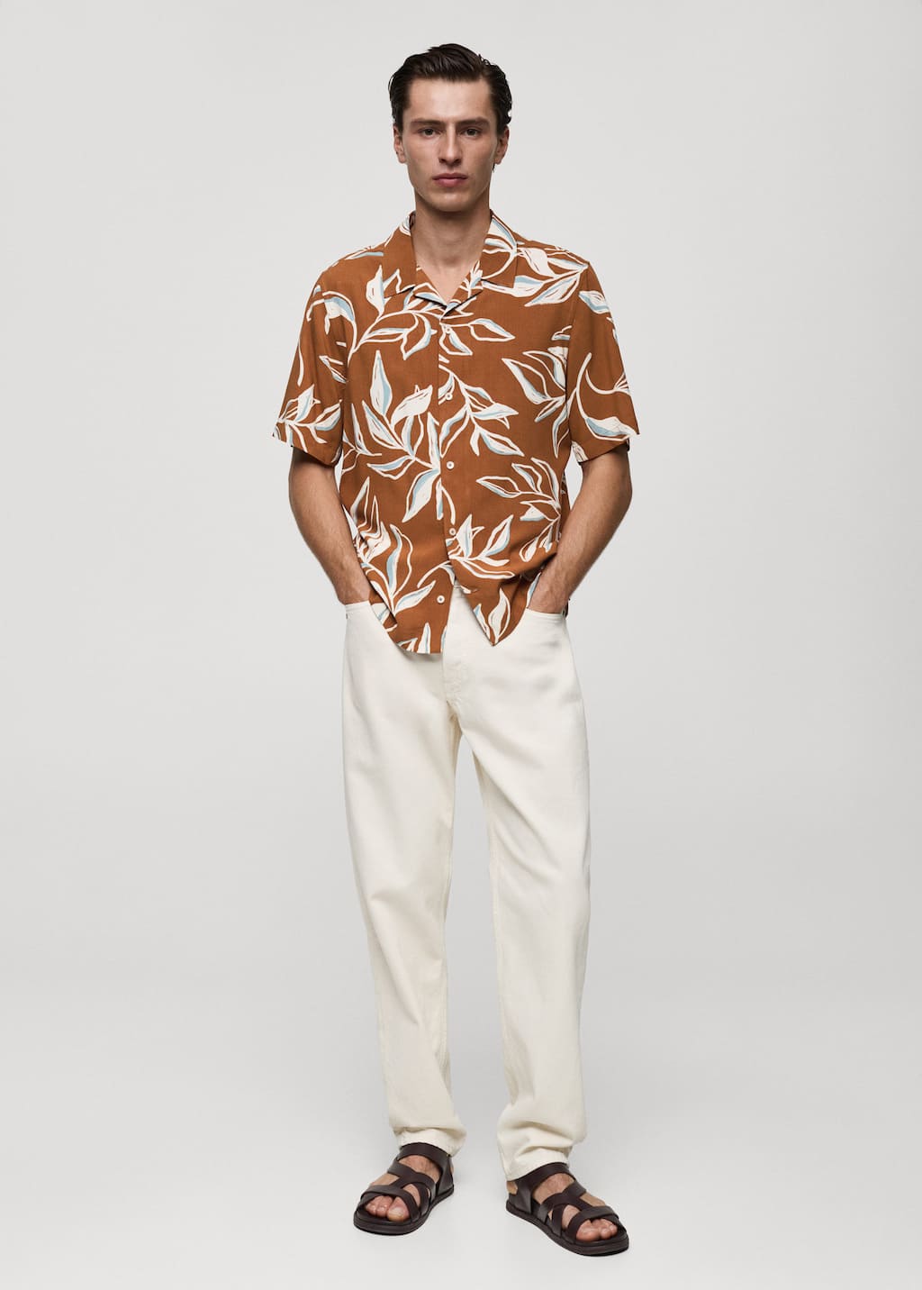 MANGO PALMA-H 77047702-30 MANGO MAN SHIRT SHORT SLEEVE