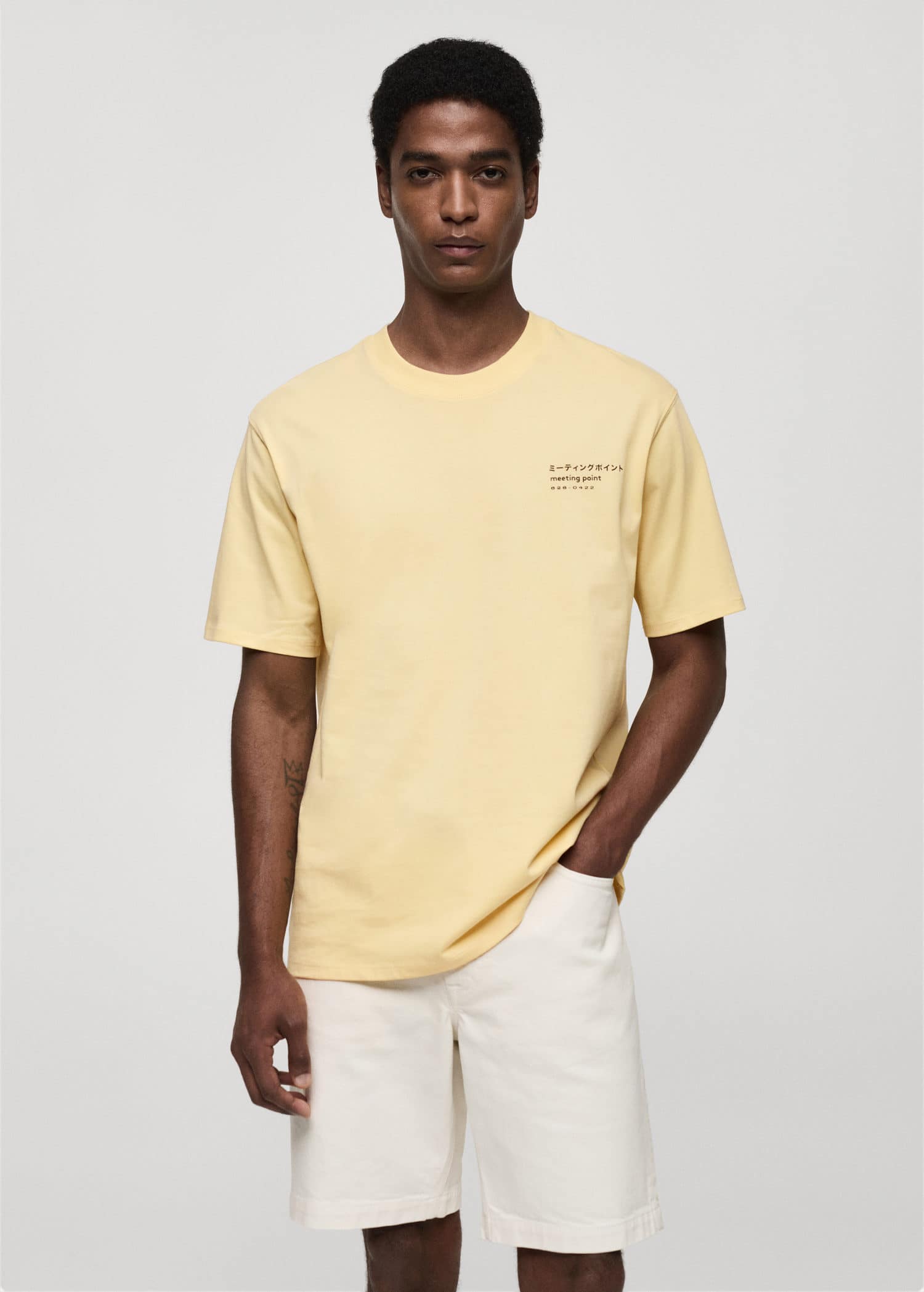 MANGO BREAK 77050590-11 MANGO MAN T-SHIRT SHORT SLEEVE