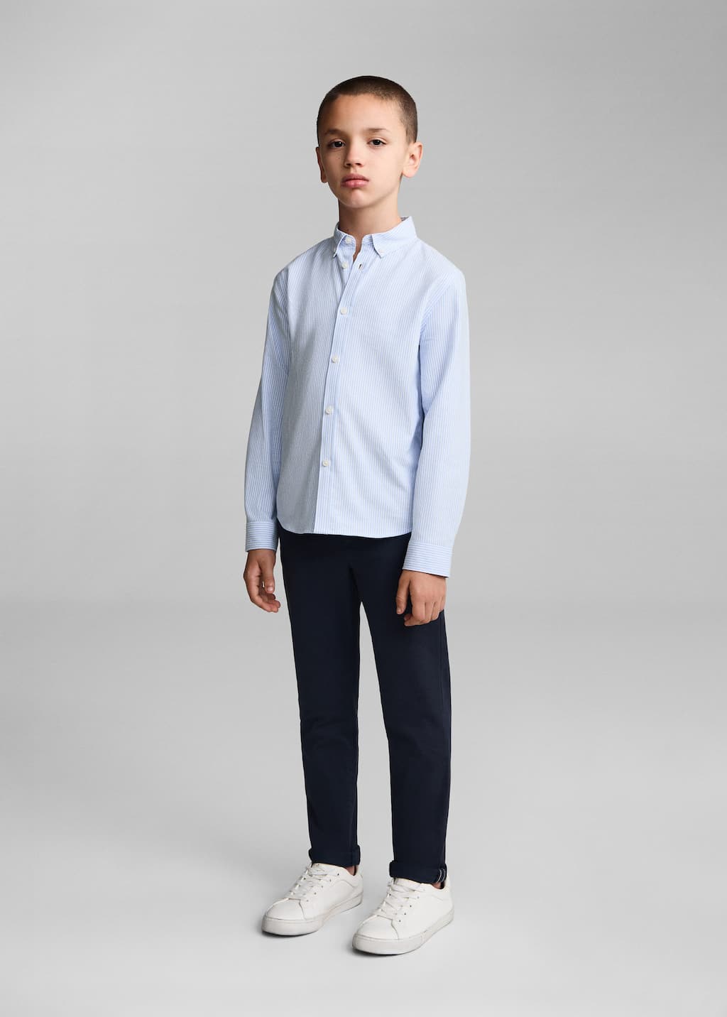 MANGO OXFORDR 77051009-50 MANGO KIDS BOY SHIRT LONG SLEEVE