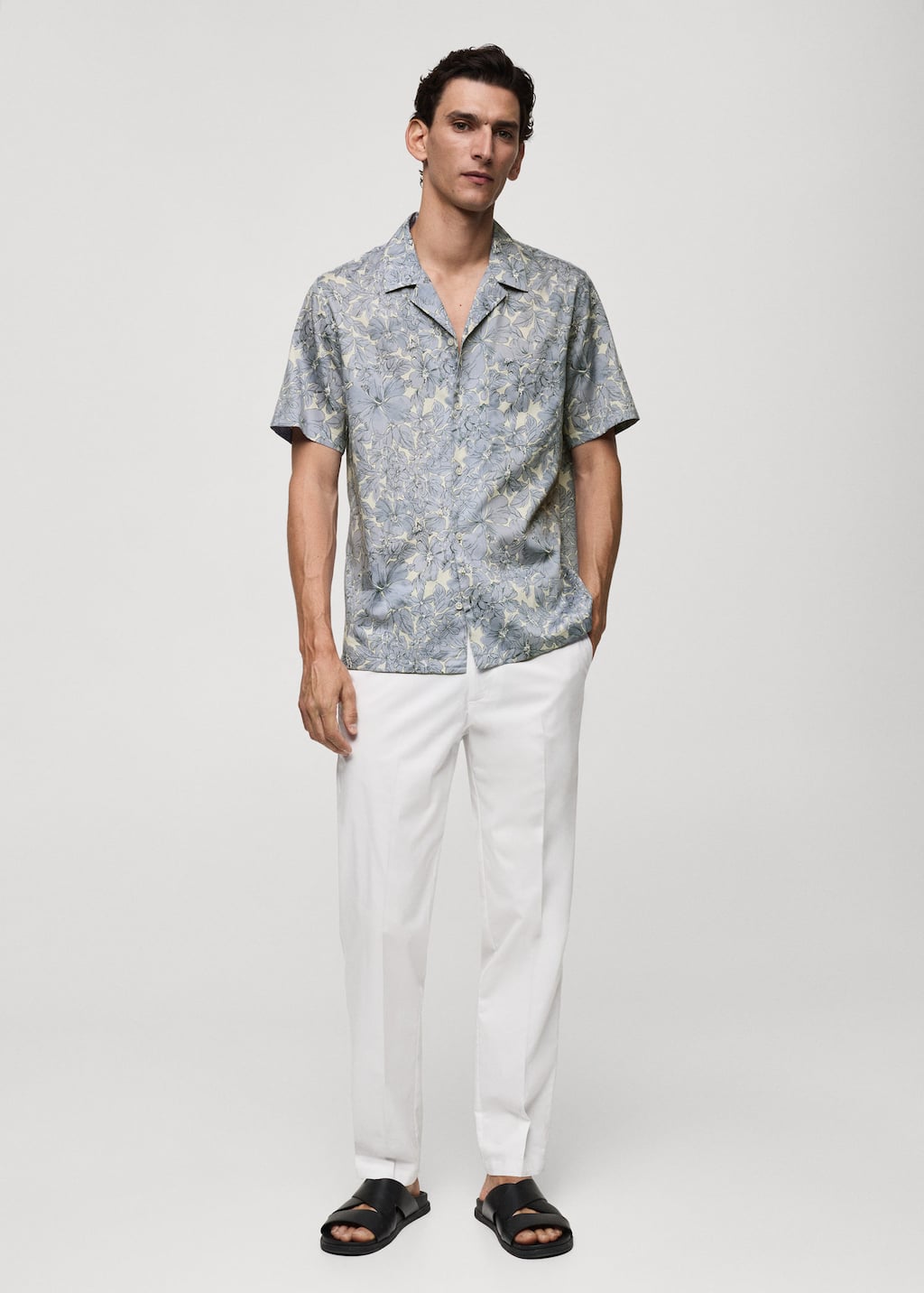 MANGO POSITANO 77052547-68 MANGO MAN SHIRT SHORT SLEEVE