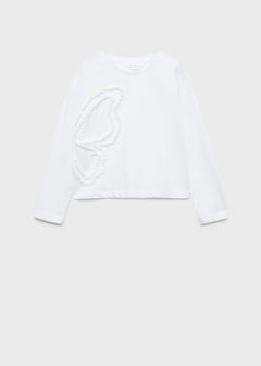 MANGO CHIFFY 77056006-02 MANGO KIDS GIRL T-SHIRT LONG SLEEVE