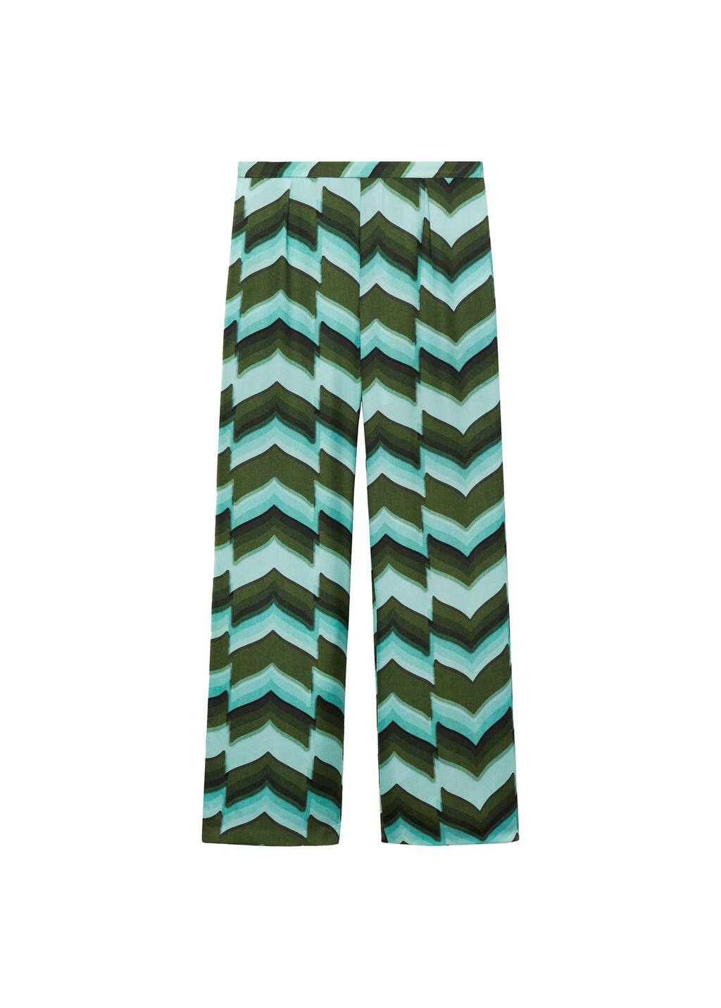 MANGO ZIGZAG-A 77056355-43 MANGO WOMEN TROUSER