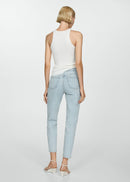 MANGO NEWMOM 77060366-BL MANGO WOMEN DENIM JEANS-9