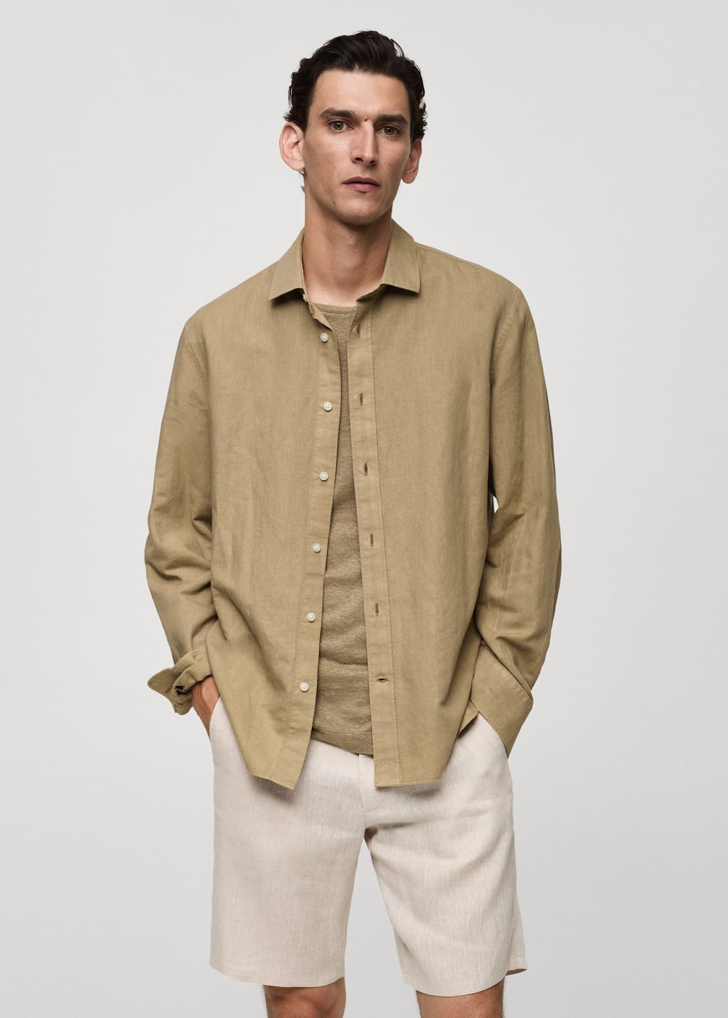 MANGO AVISPAG 77060583-37 MANGO MAN SHIRT LONG SLEEVE