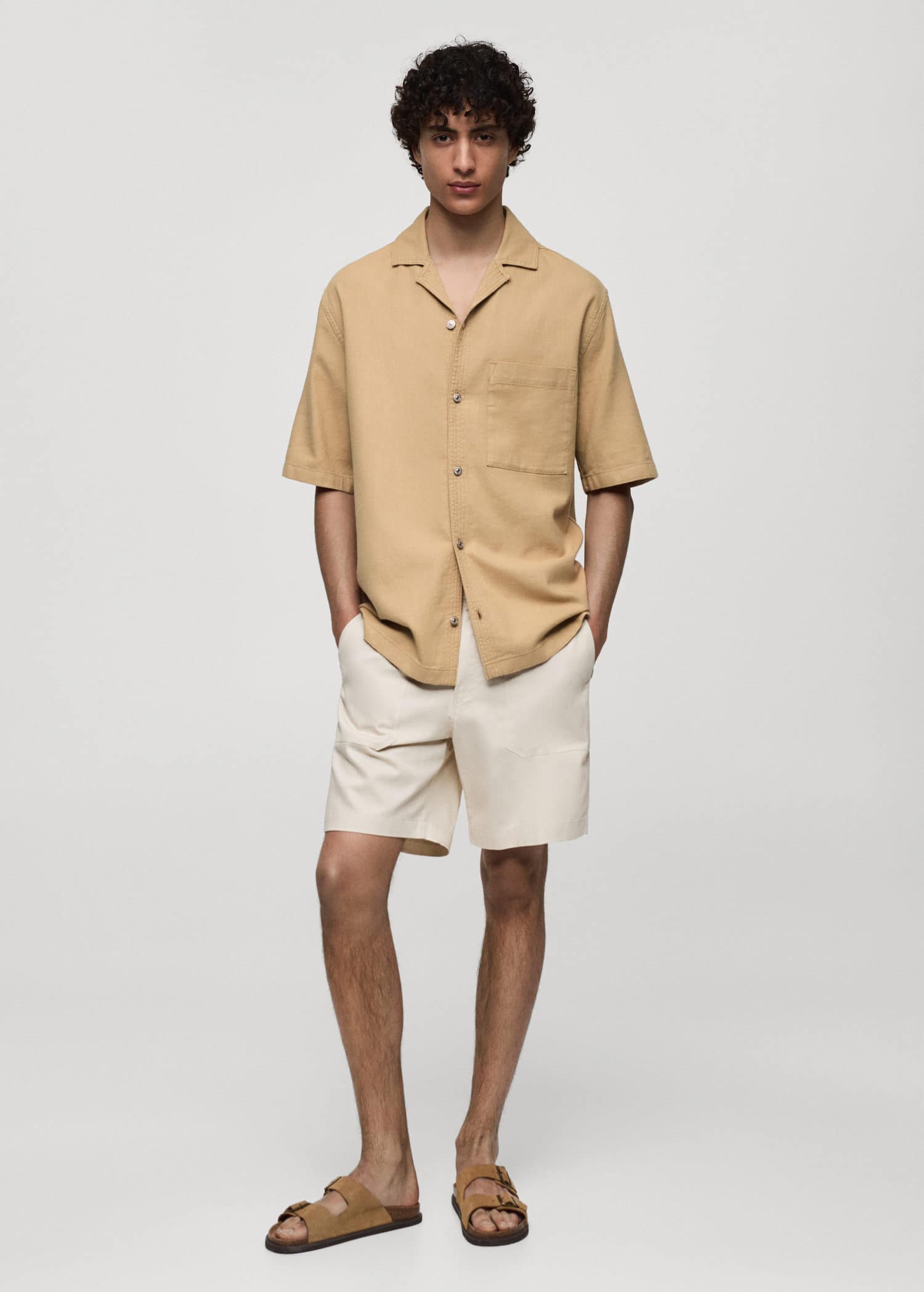 MANGO RISO 77060599-16 MANGO MAN SHIRT SHORT SLEEVE