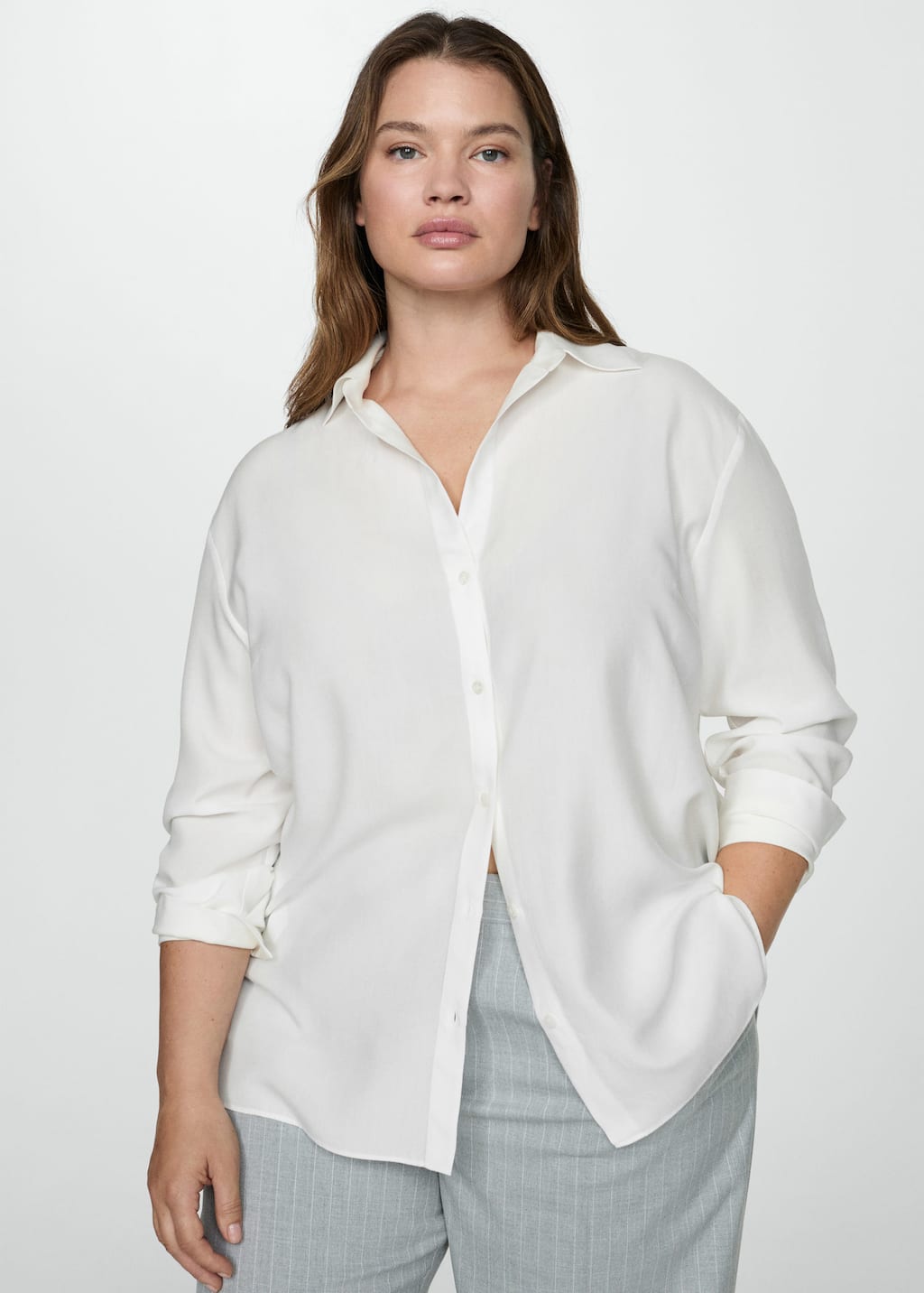 MANGO LIMA 77064059-02 MANGO WOMEN SHIRT LONG SLEEVE