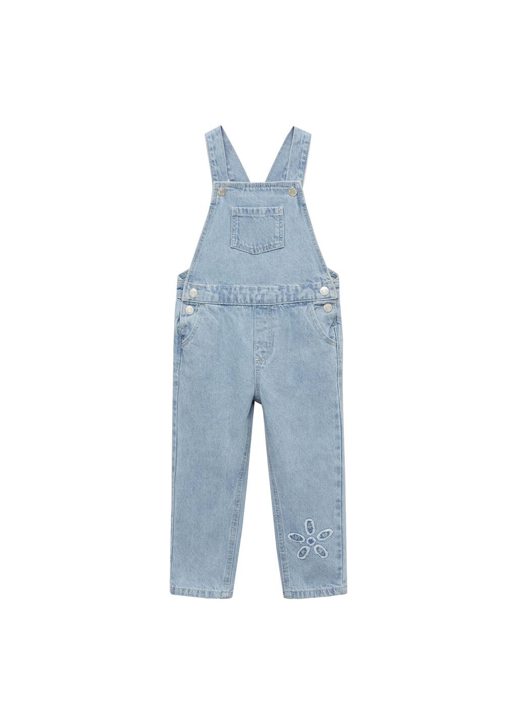 MANGO FLOWER 77064784-TM MANGO KIDS BABY GIRL DUNGAREE