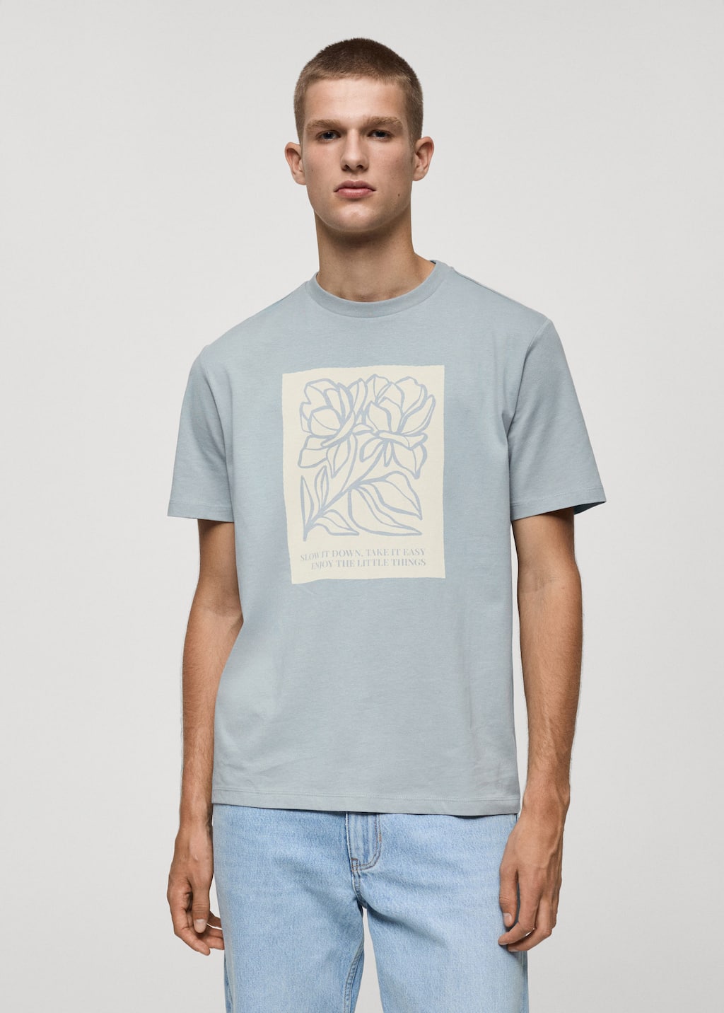 MANGO ANEMONEF-H 77067658-50 MANGO MAN T-SHIRT SHORT SLEEVE