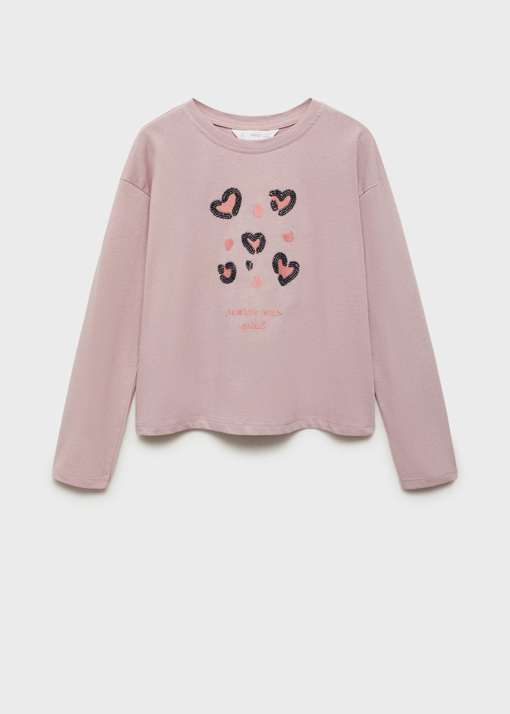 MANGO ALWAYS 77067934-85 MANGO KIDS GIRL T-SHIRT LONG SLEEVE