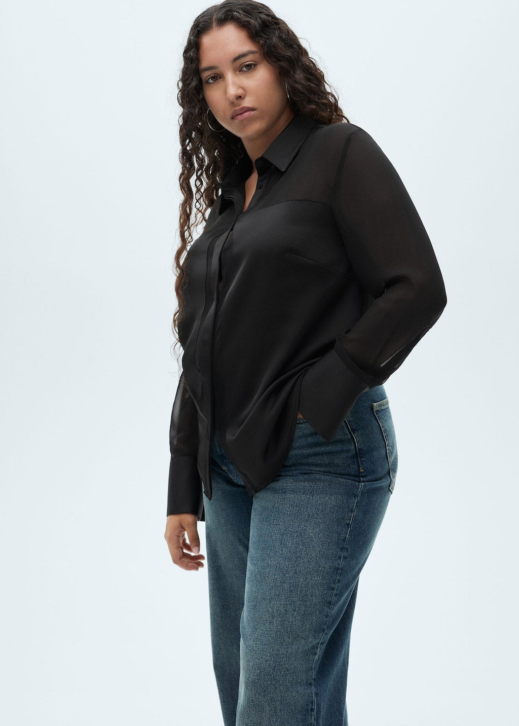 MANGO DOYLE 77069057-99 MANGO WOMEN SHIRT LONG SLEEVE