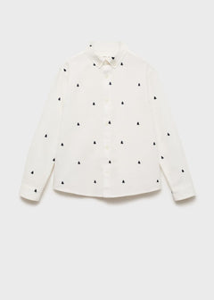 MANGO OXFORDE 77069408-05 MANGO KIDS BOY SHIRT SHORT SLEEVE