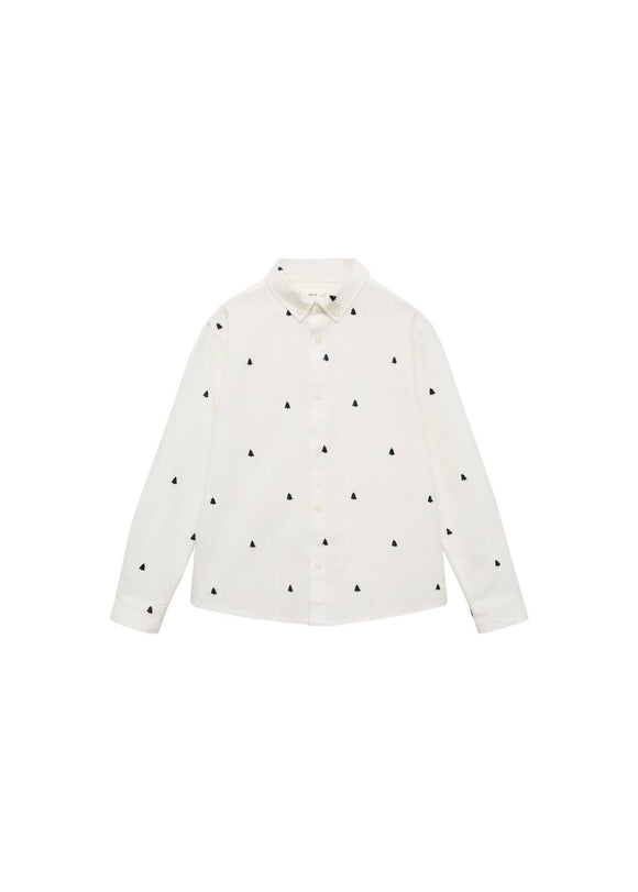 MANGO OXFORDE 77069408-05 MANGO KIDS BOY SHIRT SHORT SLEEVE