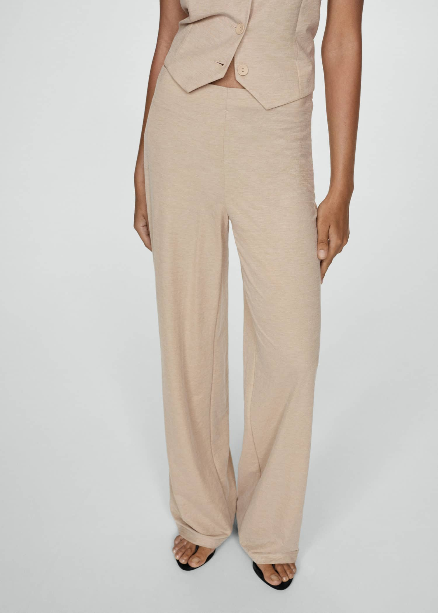 MANGO PEACH 77070361-08 MANGO WOMEN TROUSER