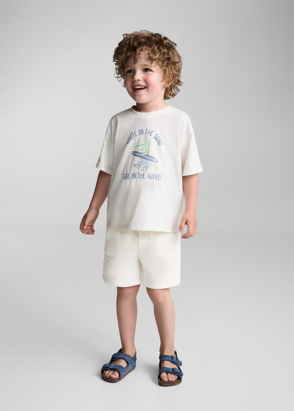 MANGO ALIGATOR 77070368-02 MANGO KIDS BABY BOY T-SHIRT SHORT SLEEVE