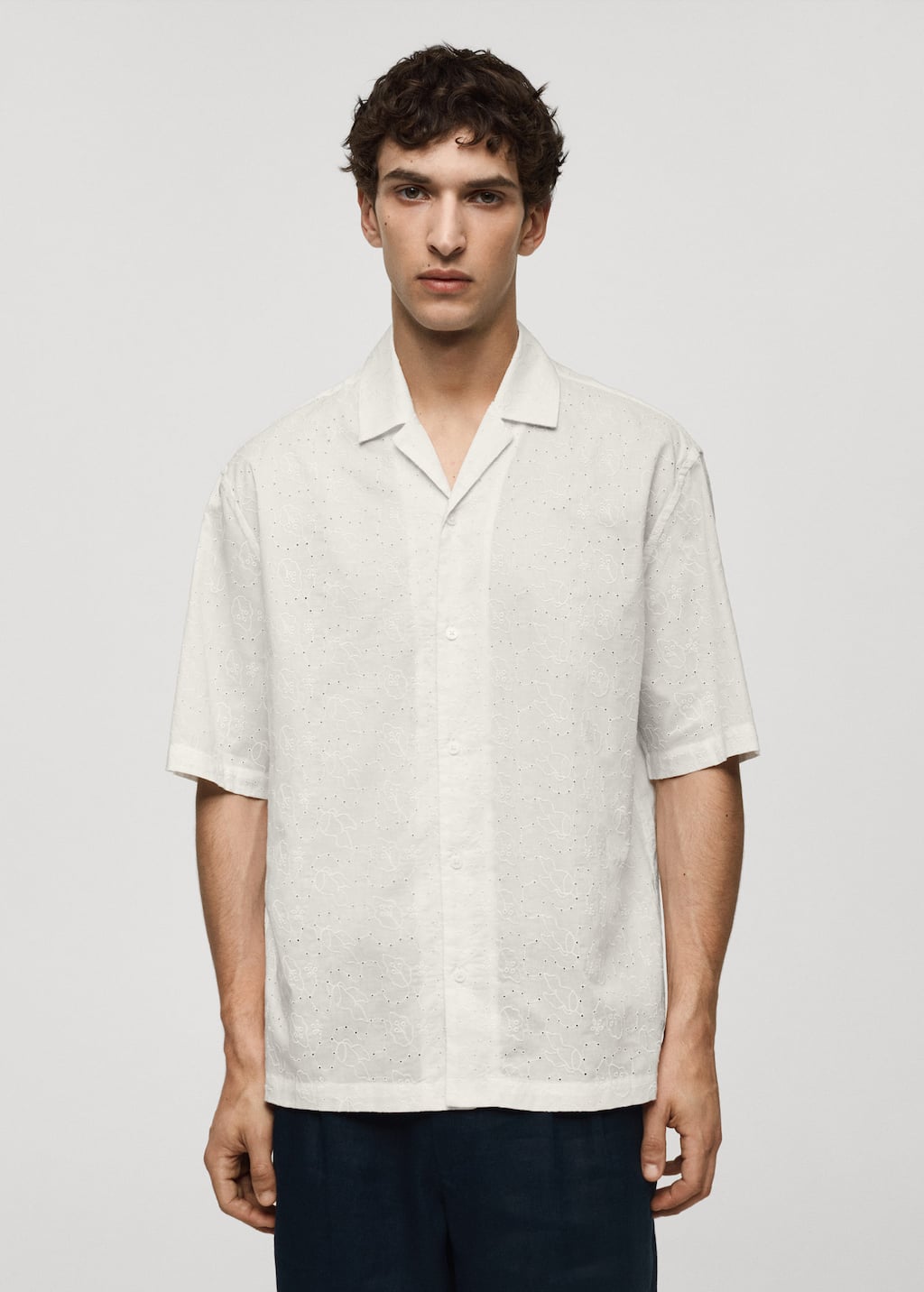 MANGO GOA 77070595-02 MANGO MAN SHIRT SHORT SLEEVE