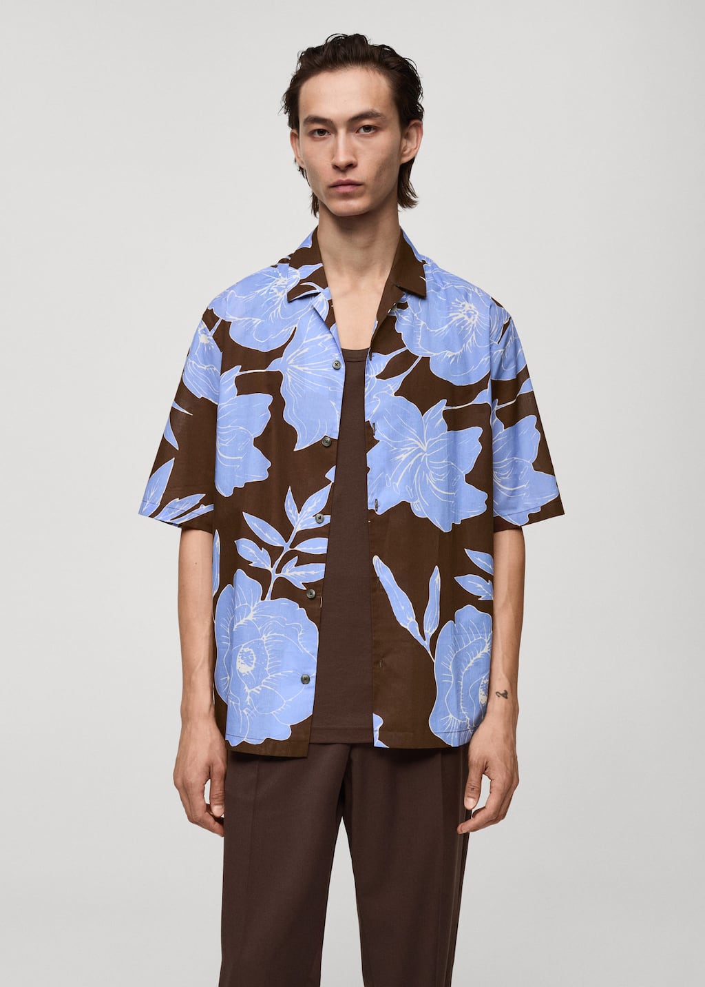 MANGO TREVI 77072544-30 MANGO MAN SHIRT SHORT SLEEVE