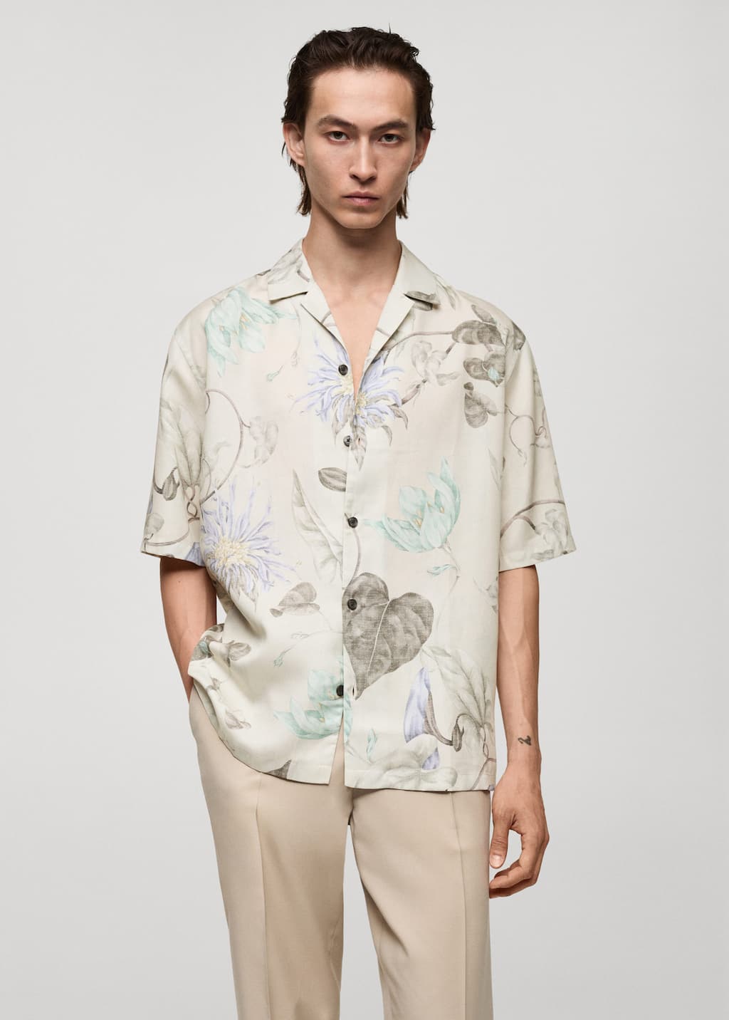 MANGO BARI 77072545-92 MANGO MAN SHIRT SHORT SLEEVE