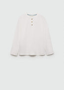 MANGO HENLEY7 77073271-02 MANGO KIDS BOY T-SHIRT LONG SLEEVE-3