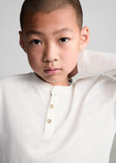 MANGO HENLEY7 77073271-02 MANGO KIDS BOY T-SHIRT LONG SLEEVE-4