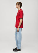 MANGO VERMELL 77074450-70 MANGO MAN T-SHIRT SHORT SLEEVE-5