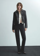 MANGO CHECKY 77076755-99 MANGO WOMEN TROUSER-2