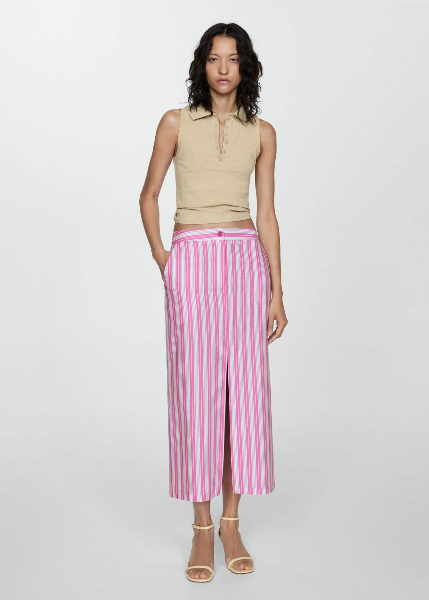 MANGO CAPRI 77080353-85 MANGO WOMEN SKIRT