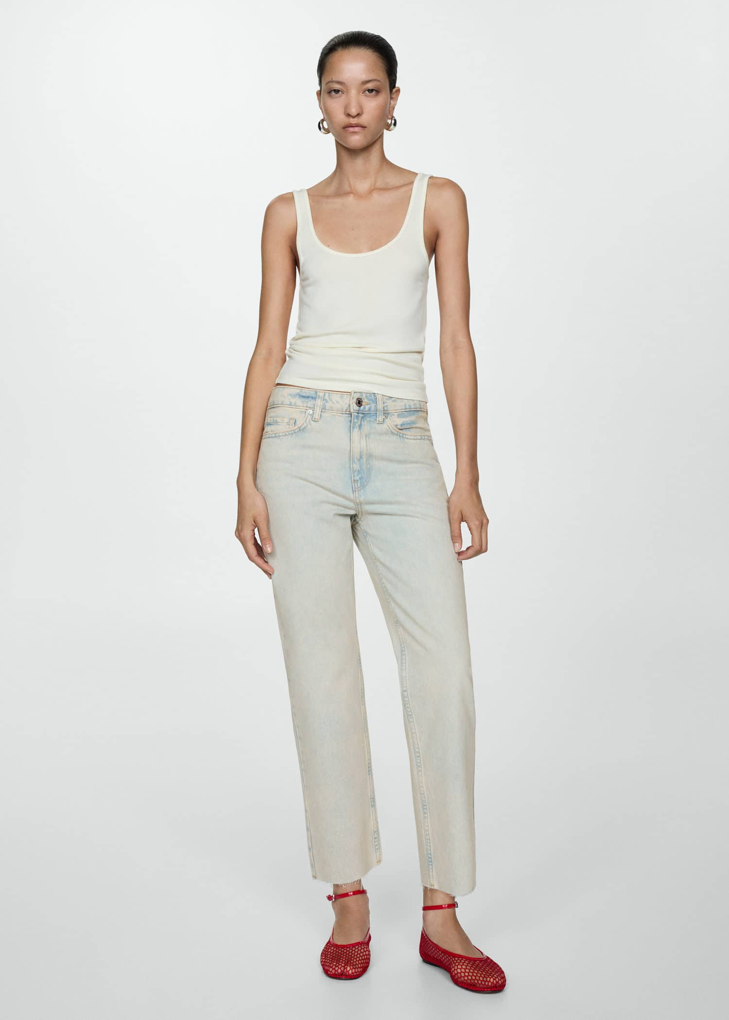 MANGO BLANCA 77080587-TC MANGO WOMEN DENIM JEANS