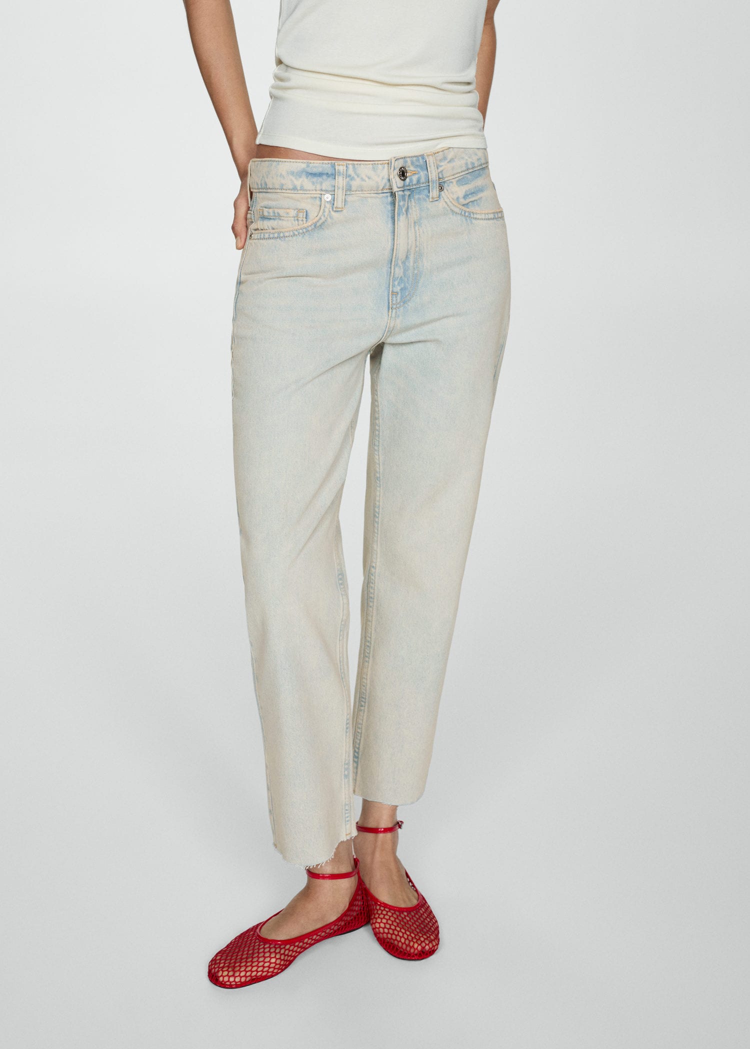 MANGO BLANCA 77080587-TC MANGO WOMEN DENIM JEANS