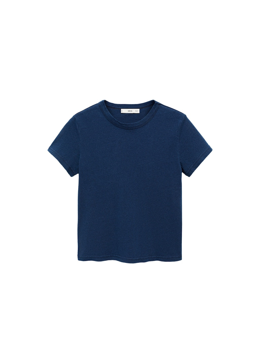 MANGO BLUE 77082925-52 MANGO WOMEN T-SHIRT SHORT SLEEVE