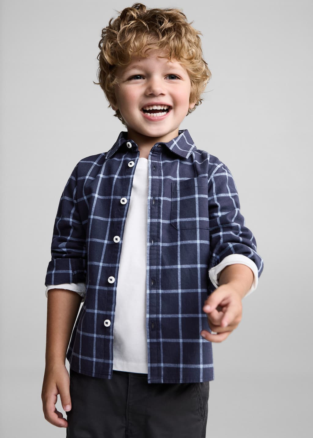 MANGO NILB 77084774-56 MANGO KIDS BABY BOY SHIRT SHORT SLEEVE