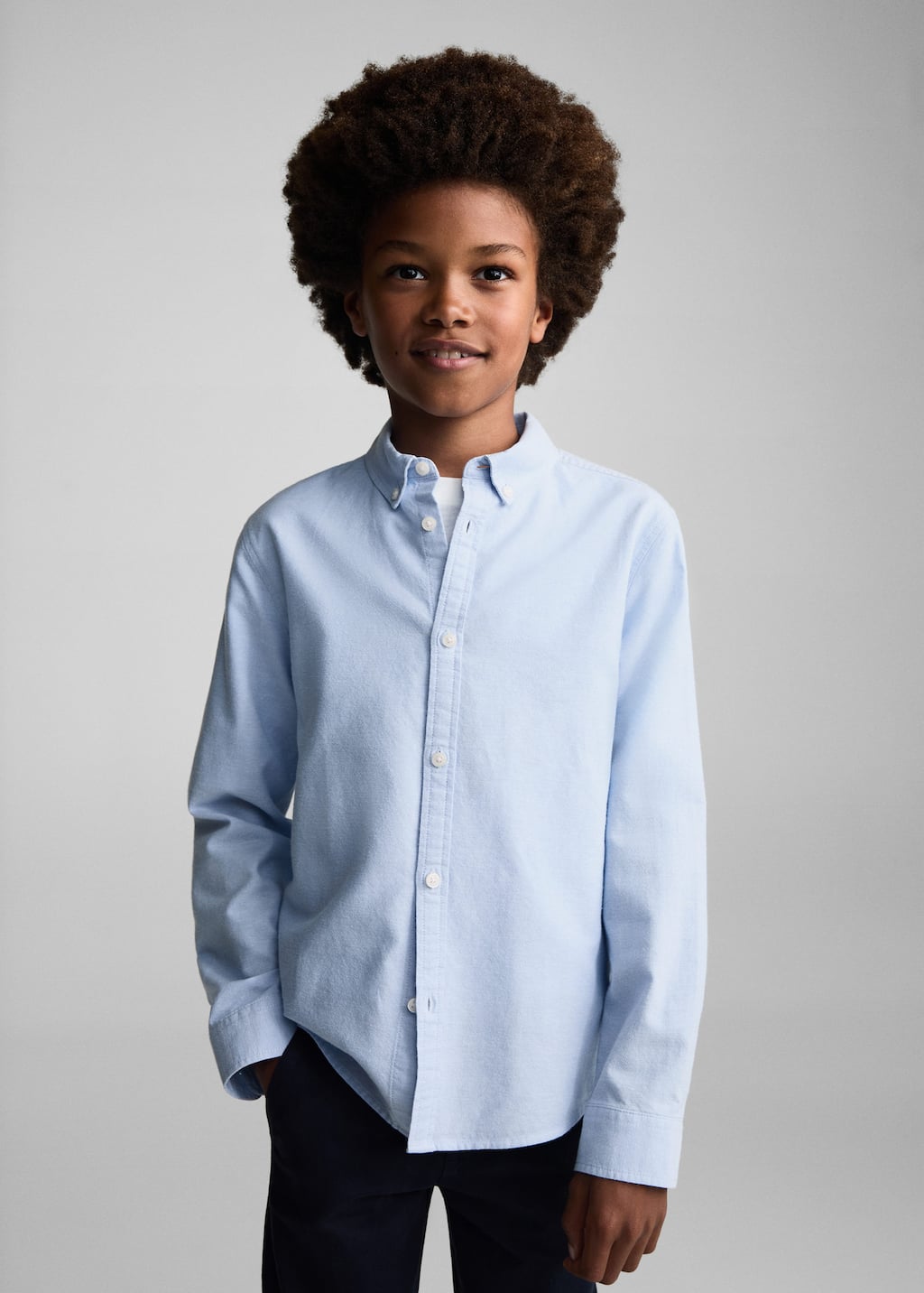 MANGO OXFORD 77091008-50 MANGO KIDS BOY SHIRT LONG SLEEVE