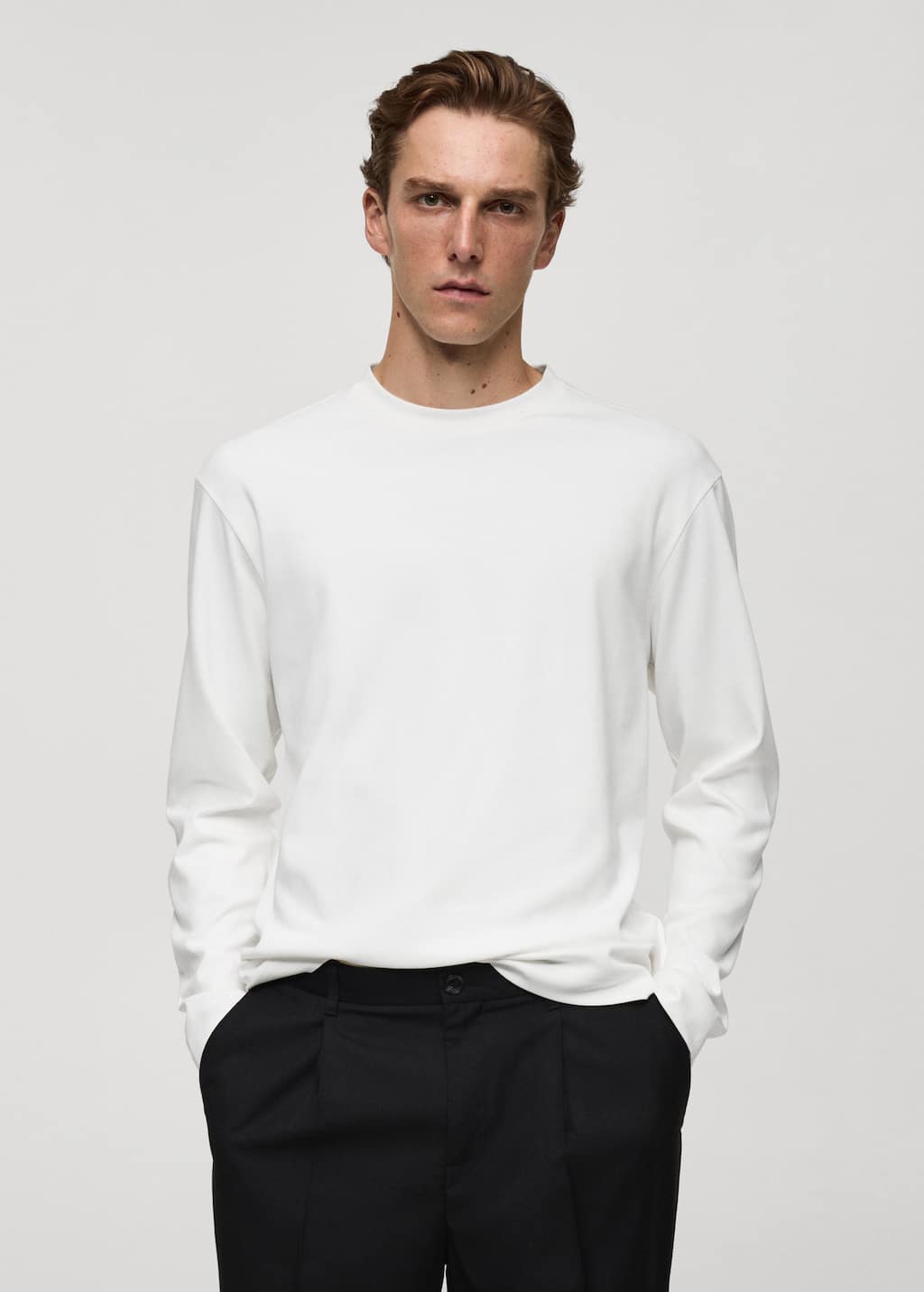 MANGO GARETH 77097111-01 MANGO MAN T-SHIRT LONG SLEEVE