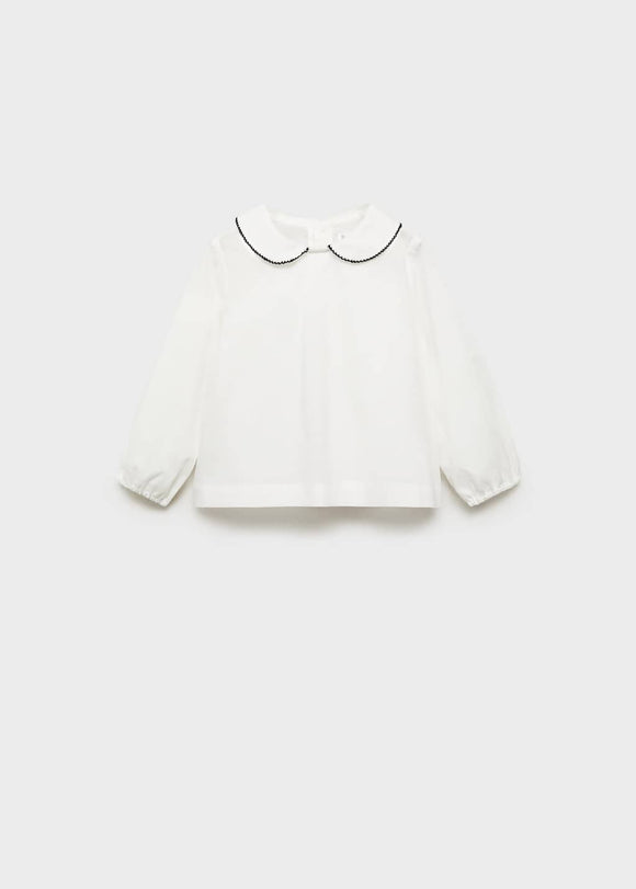 MANGO FITO 77099242-02 MANGO KIDS NEW BORN BABY BLOUSE