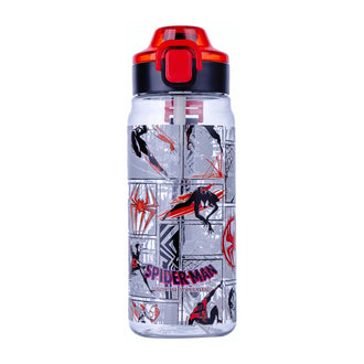 MINISO MARVEL SPIDER-MAN COLLECTION PLASTIC BOTTLE WITH POP-UP LID AND STRAW 780ML 2031795210105 PLASTIC WATER BOTTLE
