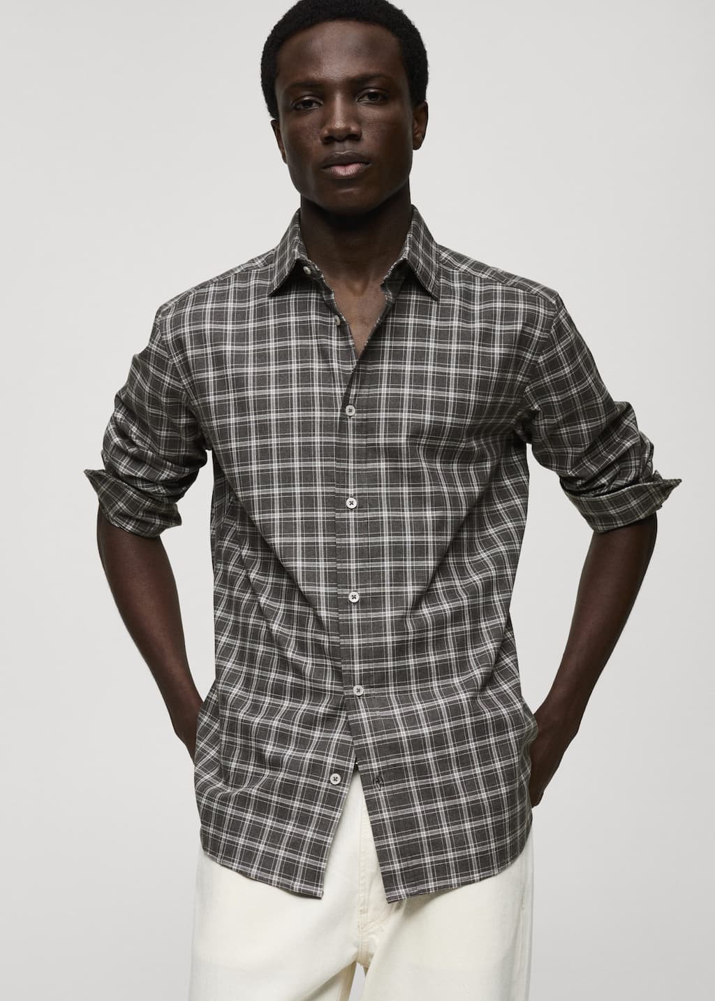 MANGO ROMA 87000600-92 MANGO MAN SHIRT LONG SLEEVE | Sonee Sports
