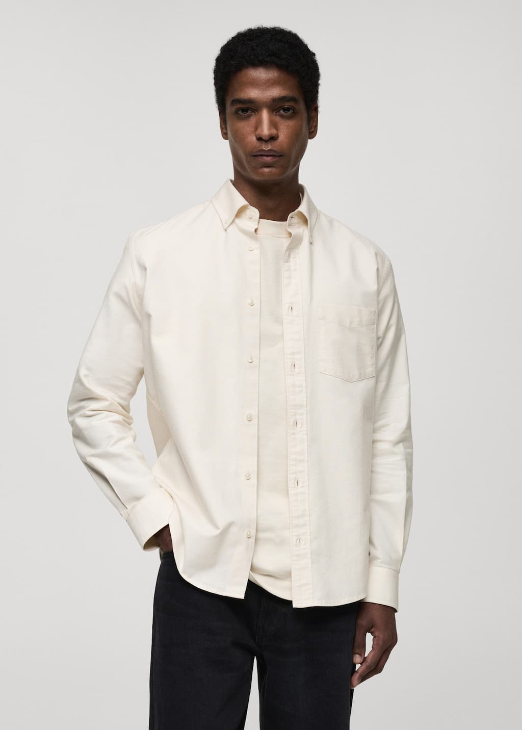 MANGO OXFORD1 87000604-05 MANGO MAN SHIRT LONG SLEEVE