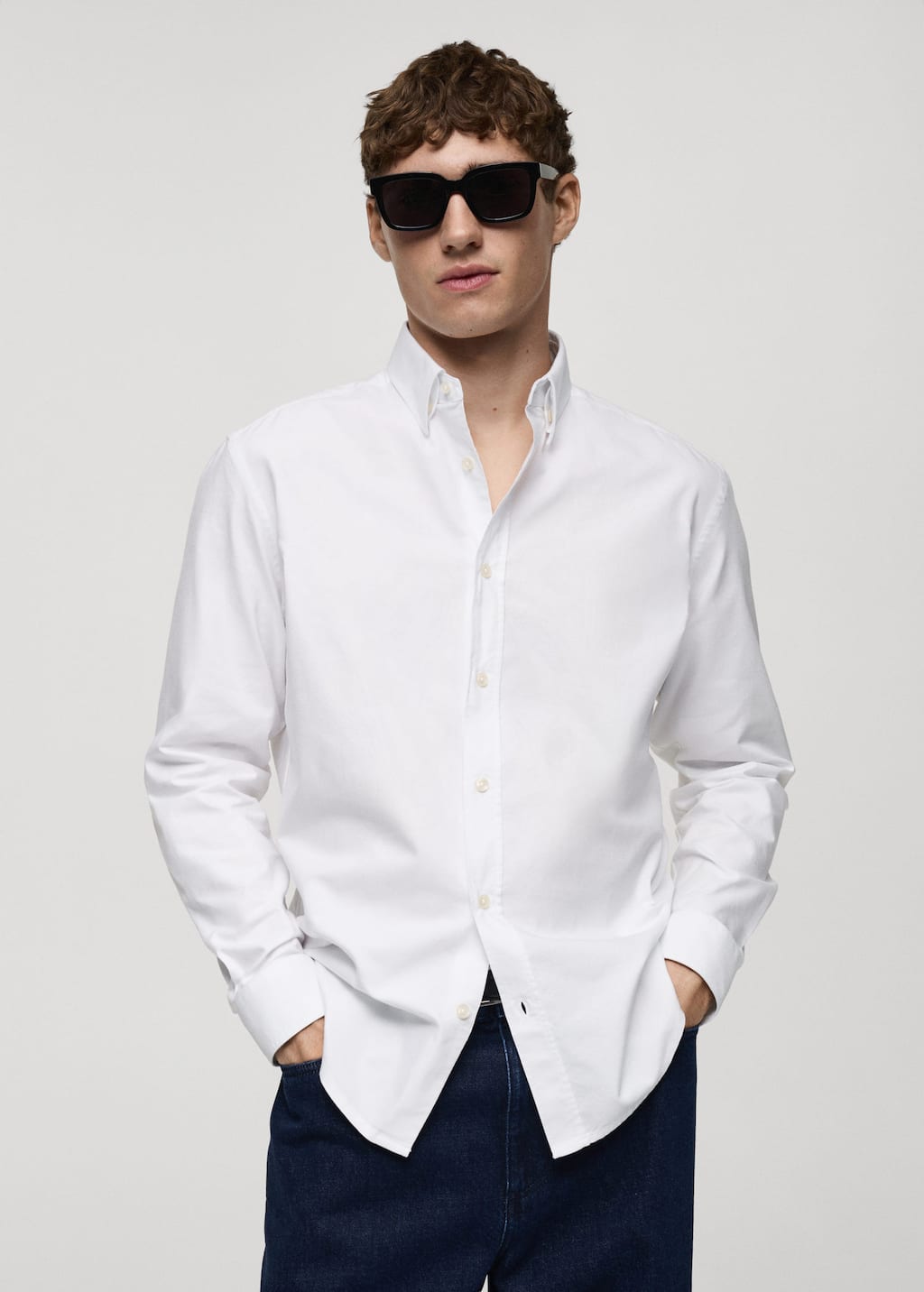 MANGO OXFORD 87000605-01 MANGO MAN SHIRT SHORT SLEEVE