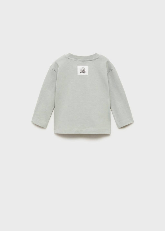 MANGO LIONLK 87000644-40 MANGO KIDS BABY BOY T-SHIRT LONG SLEEVE