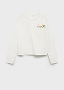MANGO BOUQUET 87003657-02 MANGO KIDS GIRL T-SHIRT LONG SLEEVE-1