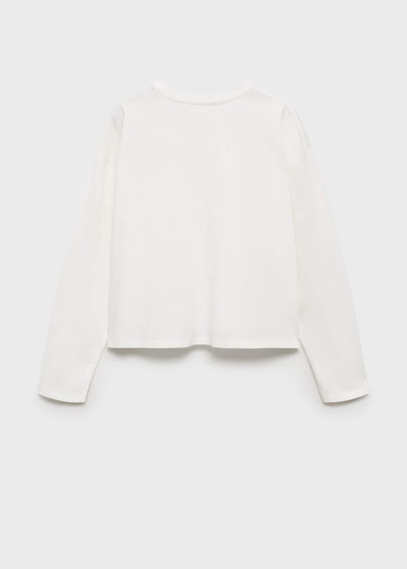 MANGO BOUQUET 87003657-02 MANGO KIDS GIRL T-SHIRT LONG SLEEVE