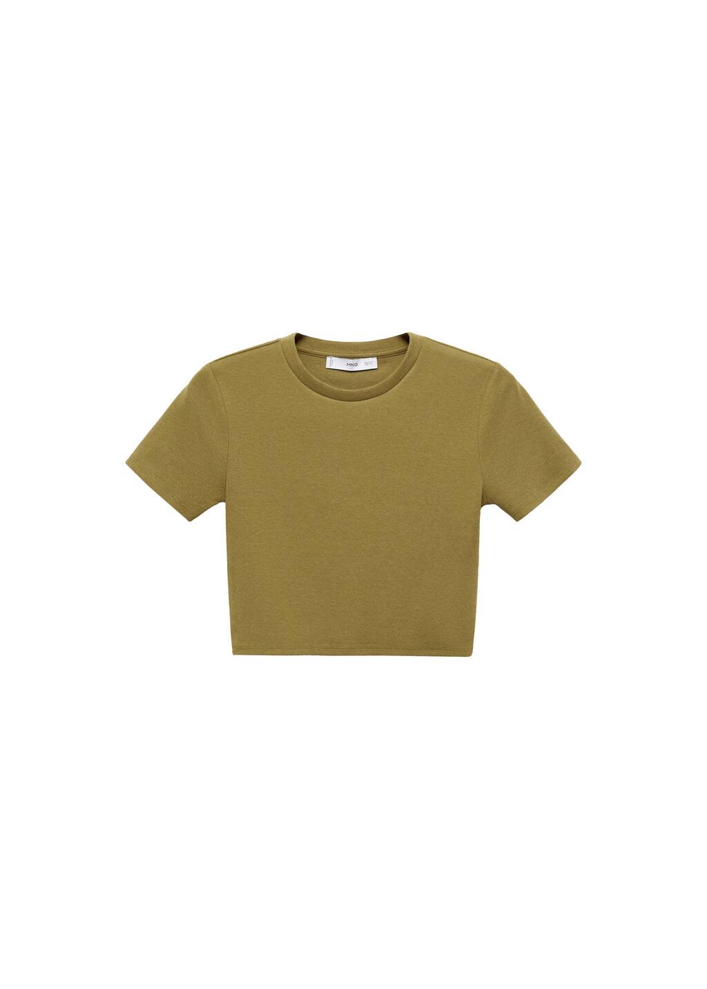 MANGO BASIC-L 87006345-37 MANGO WOMEN T-SHIRT SHORT SLEEVE