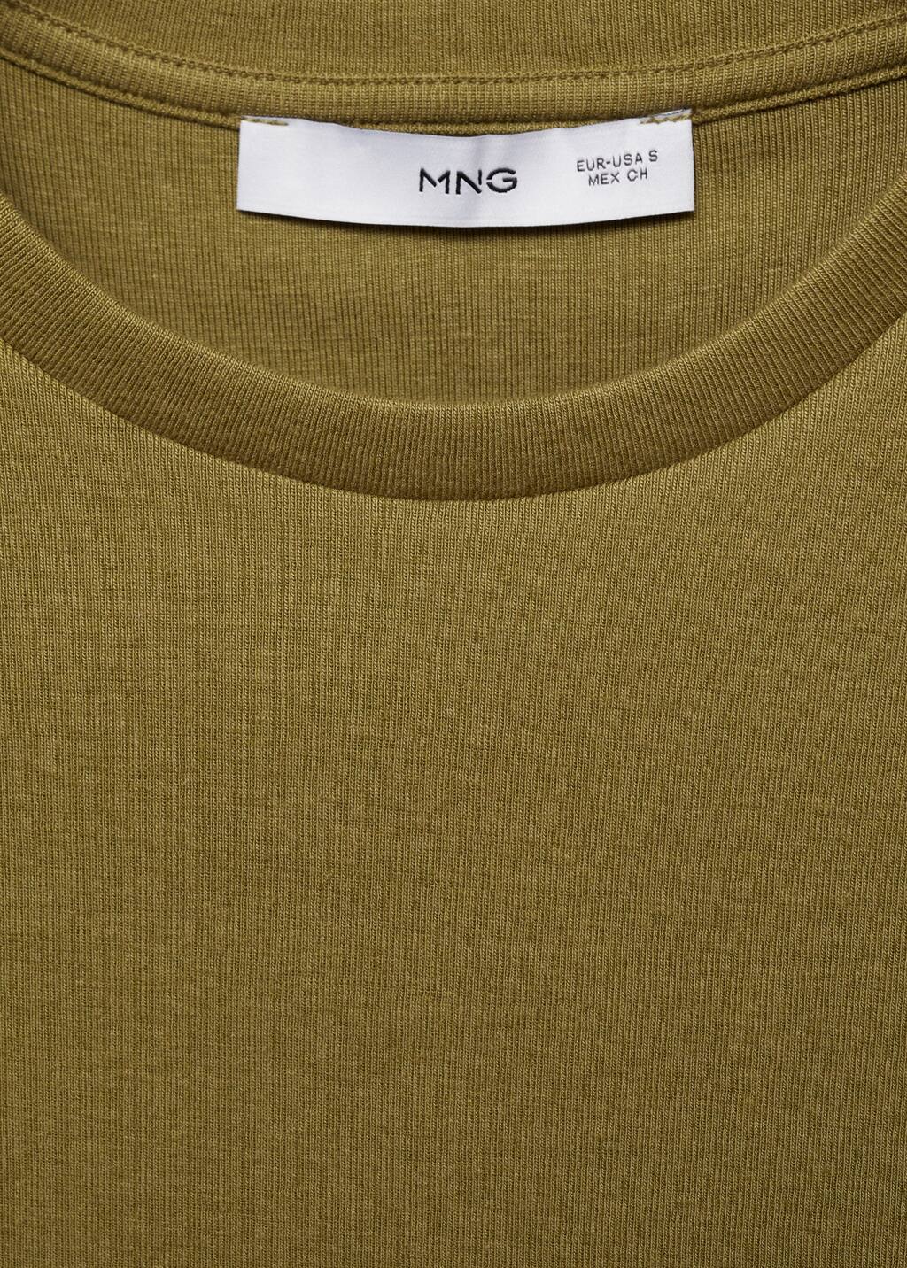 MANGO BASIC-L 87006345-37 MANGO WOMEN T-SHIRT SHORT SLEEVE