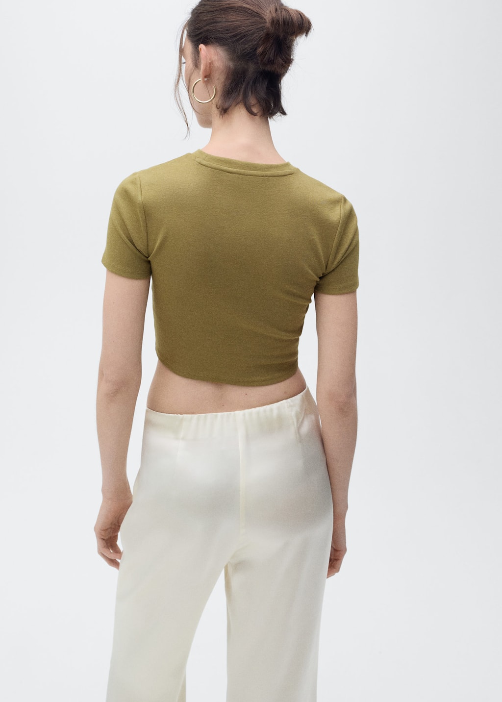 MANGO BASIC-L 87006345-37 MANGO WOMEN T-SHIRT SHORT SLEEVE