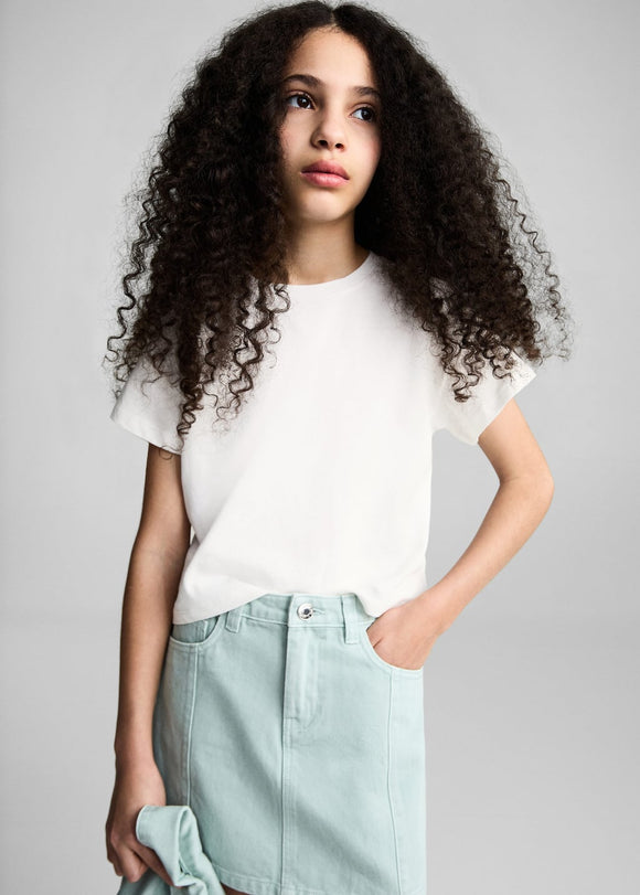 MANGO CUTOUTL 87006354-02 MANGO KIDS GIRL T-SHIRT SHORT SLEEVE